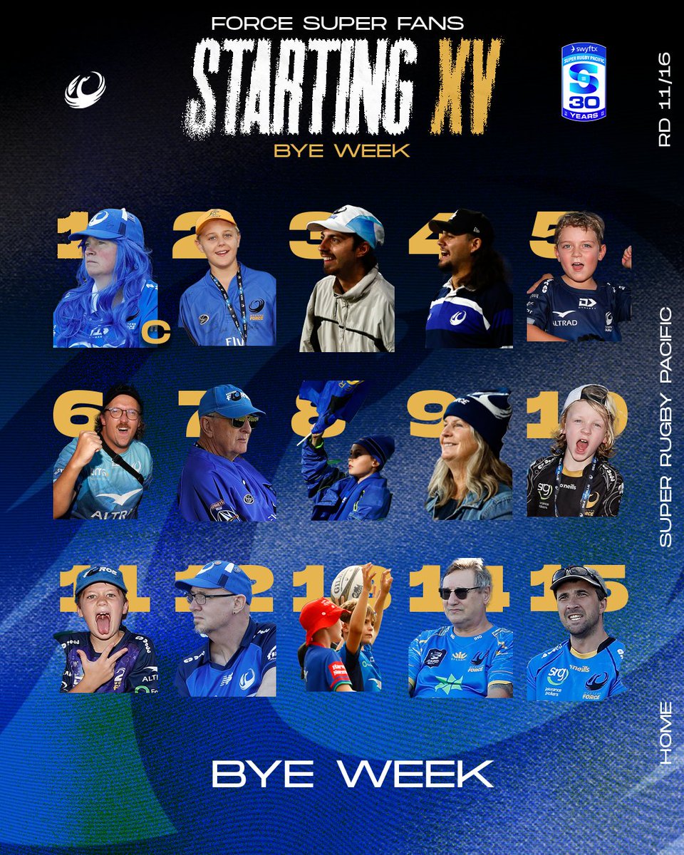 westernforce's tweet image. No Super Round team 🥲

So lets look at our Super Force Fan XV from our games 🙌
Did you make the team 🧐

#StrongerTogether
