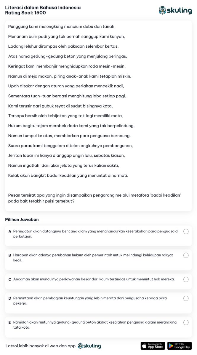 Skuling | Latsol & TO SNBT, TKA, Kedinasan tweet media