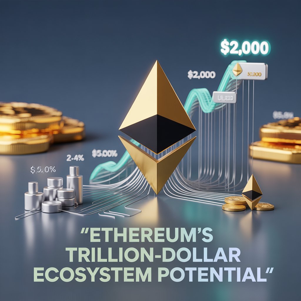 LeapInvestments's tweet image. 🚀 Ethereum could hit $250K, capturing part of the $31T Bitcoin &amp;amp; gold market premium vs current $2,317 price. Its 2-4% staking yields + DeFi utility set #Ethereum apart as a key #DigitalAsset platform. #ASR