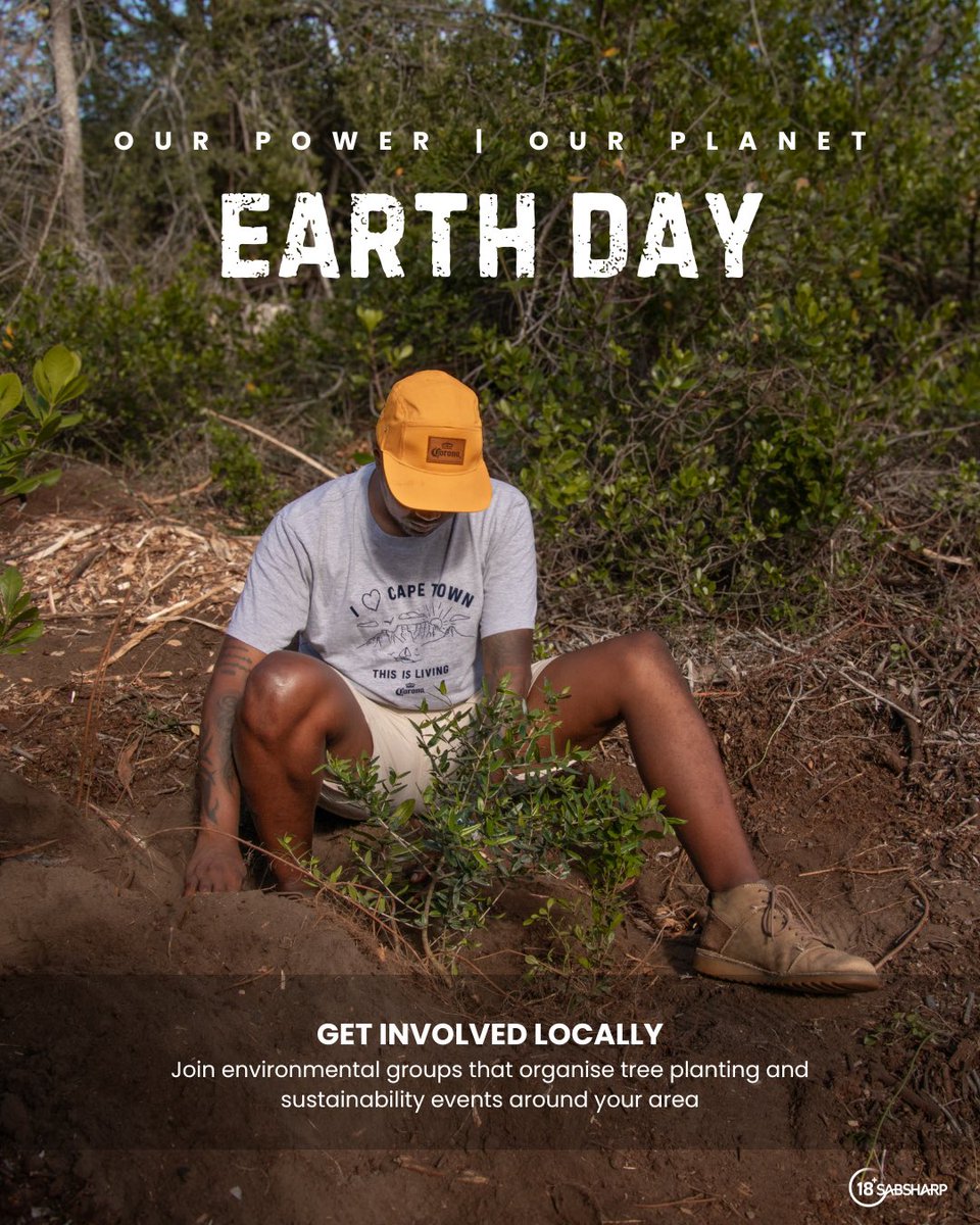 Tebogo_PinPin's tweet photo. Today it’s World Earth Day, and to celebrate this day doesn’t need to be complicated. It’s really about doing small, meaningful things that connect you to the planet.

#EarthDay2026 #WorldEarthDay #WorldEarthDay2026 #ThisisLiving #ad https://t.co/OXMbOthkHz