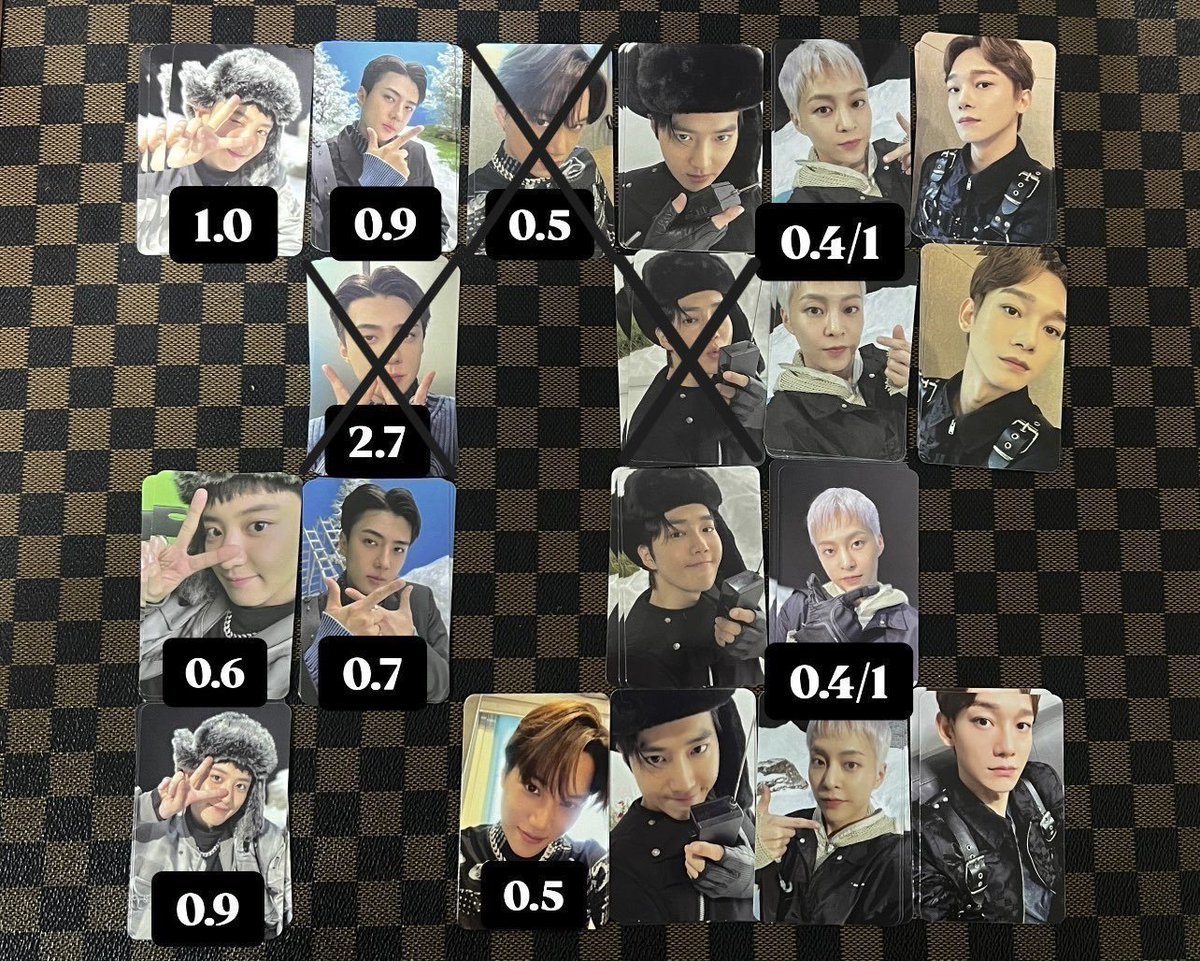 PeachyCardeu2t's tweet photo. ✨ 엑소 포카 양도 | EXO Photocard Sale ✨
🎁 5.0↑ 👉 10% 할인 | 10% OFF
🚛 배송비 0.2
💚 시우민 수호 준면 세훈 카이 종인
📦 앙콘 / 팝업 / 특전 / 시그 / MD / 키링 / 폴라 / 분철
큐잉콘 / 응원 / 베찌 / 찌랭 등 다양한 굿즈
📩 DM 주세요 | DM to claim

#exo #photocard #포카양도 https://t.co/oBdJ77Ys0q