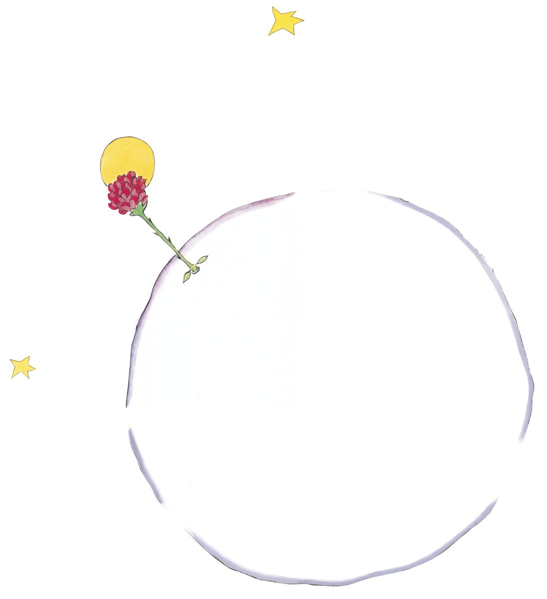 誰かが何百万の星のどれか一つに咲く、たった一輪の花を愛してさえいれば、その人は星空を見上げて幸せになれる。　王子さま

#星の王子さまの言葉
#サンテグジュペリ