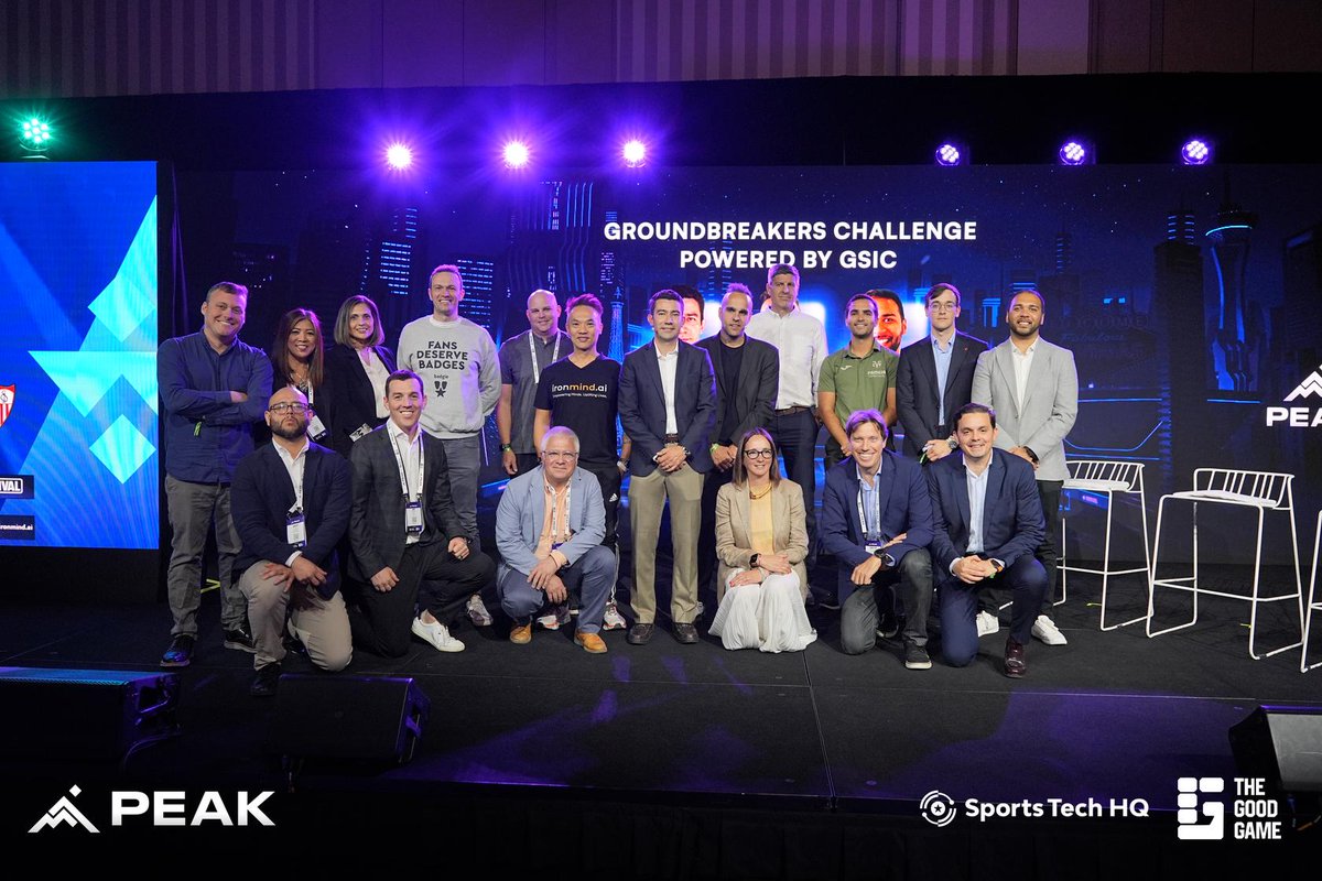 peakconf's tweet photo. The Groundbreakers Challenge at PEAK 2026 saw some exciting startups showcase their solutions to problems submitted by top sporting organizations including
@FIFAcom, @LaLiga, @ussoccer, @WTTGlobal, @SevillaFC_ENG, @VillarrealCF, and @BlackYellow. https://t.co/fpITjrBRgv
