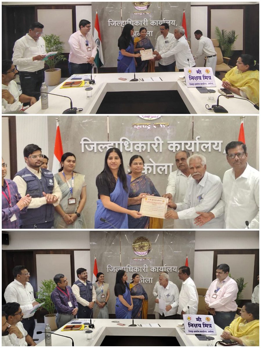 DtoAkola's tweet photo. निक्षयमित्रांचा गौरव; टीब��मुक्तीसाठी १०० दिवसांची मोहिम
जिल्हा १०० टक्के क्षयरोगमुक्त व्हावा
#tbmuktbharatabhiyan #tbmuktgrampanchayat #TBMuktBharatakola https://t.co/msGGSy7I5P