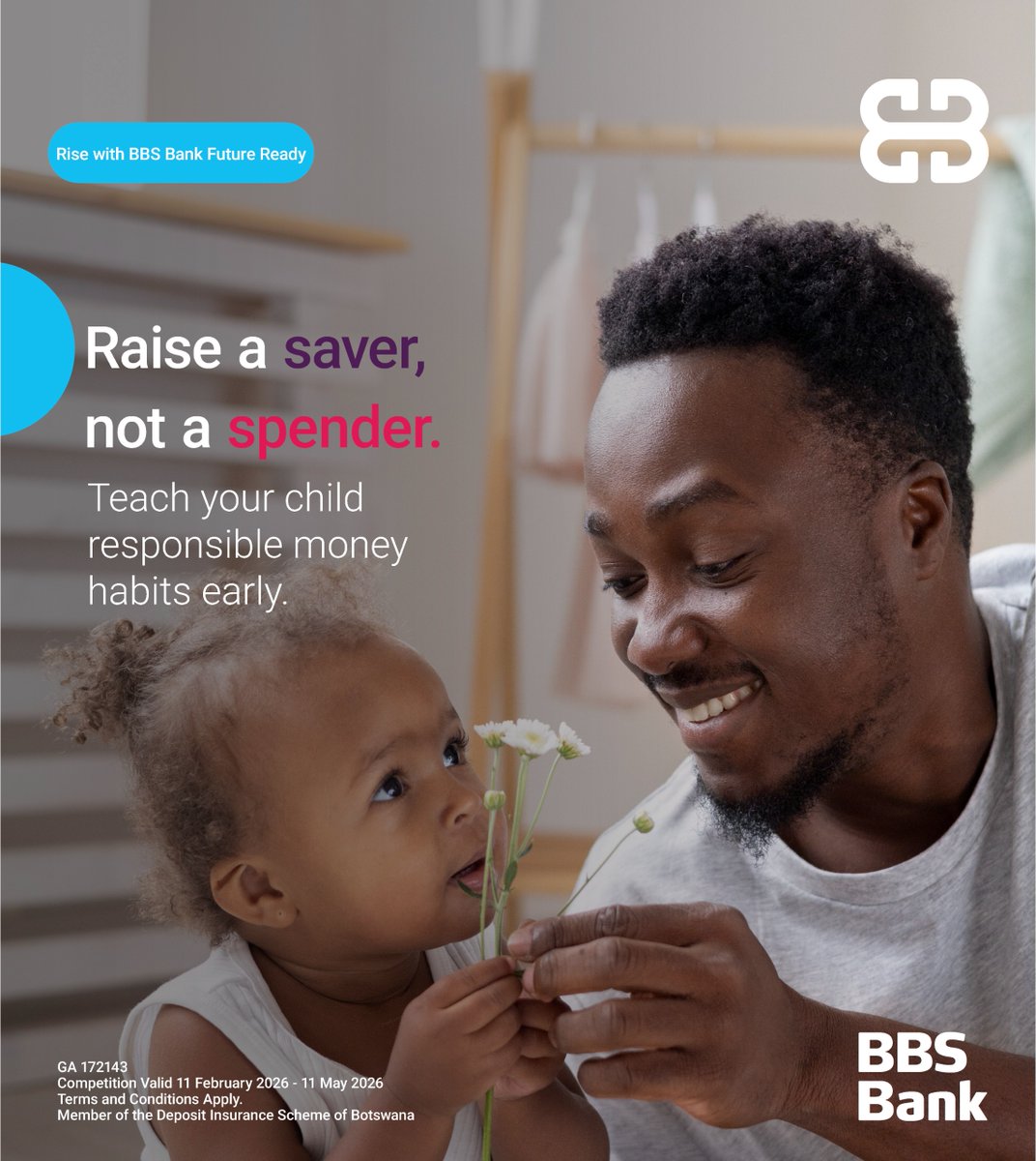 BBS_BW's tweet image. Give your child a head start with a Youth Account from BBS Bank. Save consistently and stand a chance to win P30,000 paid into the Account. Call 363 1555, WhatsApp 77734977 or call@bbs.co.bw. GA172143. Ts&amp;amp;Cs Apply.  #BBSBank #RiseWithBBS #FutureReady #YouthSavings