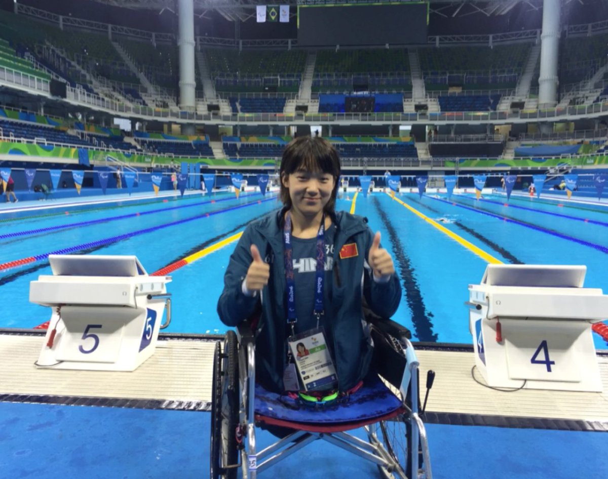 viet_vu's tweet photo. @xKnowledgeBANK This is her now, being a professional swimmer and even represented China National Team for the 2016 Rio Paralympics. https://t.co/QBwnbkl1YL