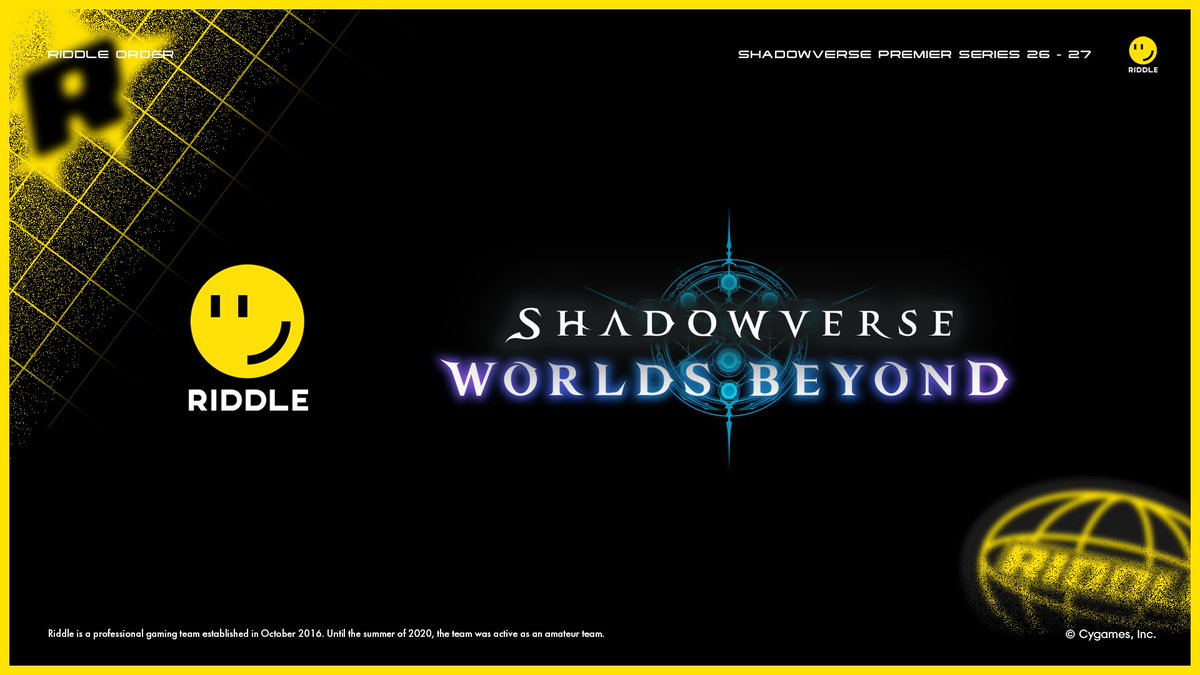 RIDDLEORDER's tweet image. [ RIDDLE - #Shadowverse ]

Shadowverse Premier Series 26-27

この度、Shadowverse部門において、ドラフトにて交渉権を獲得しておりました
折り紙(@Origami_sv )選手との契約を正式に締結いたしました。