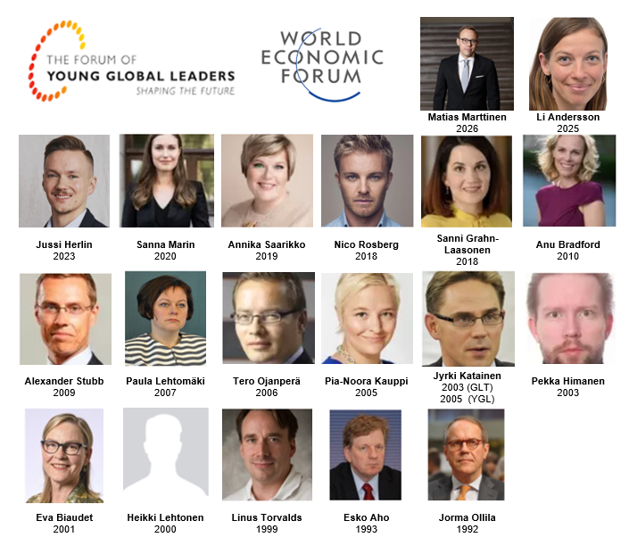 pa_ave's tweet photo. On taas aika päivittää WEFn Young Global Leaders naamakuvat.
Uutena naamana työministeri Matias Marttinen (kok), 2026 vuosikurssi.
Tässä siis suomalaiset jäsenet s'il vous plaît: https://t.co/JvTxSPzZcS
