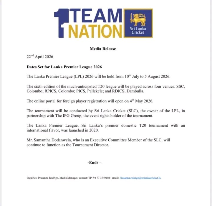 SaliyaN96's tweet image. Here is the latest official update from (SLC) regarding LPL 2026:

#SLC #LPL2026