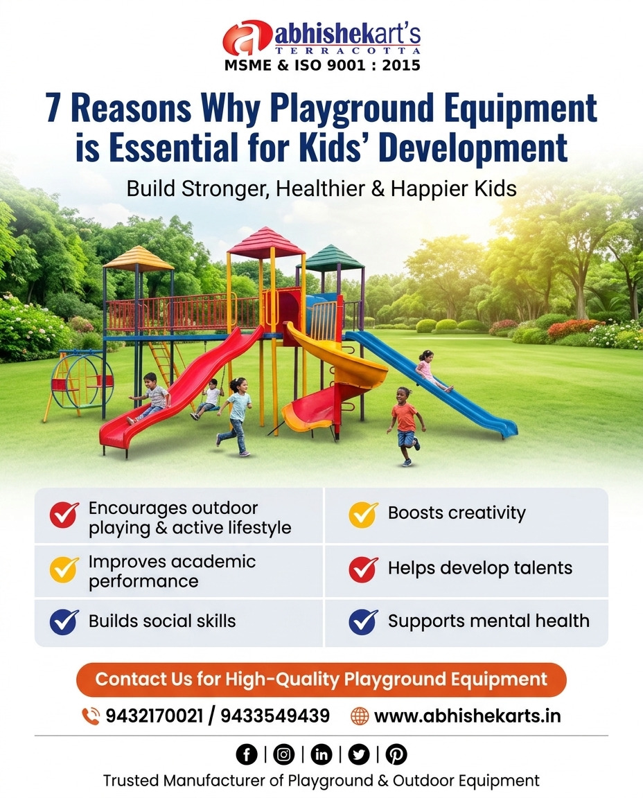 AbhishekArtsIN's tweet image. 😊 Happy kids = Healthy kids.
Outdoor playground time reduces stress, builds confidence, and supports children's mental health naturally.
Give them space to play freely! 🌈
#KidsMentalHealth #OutdoorPlay #PlaygroundEquipment #ChildDevelopment #HealthyChildren