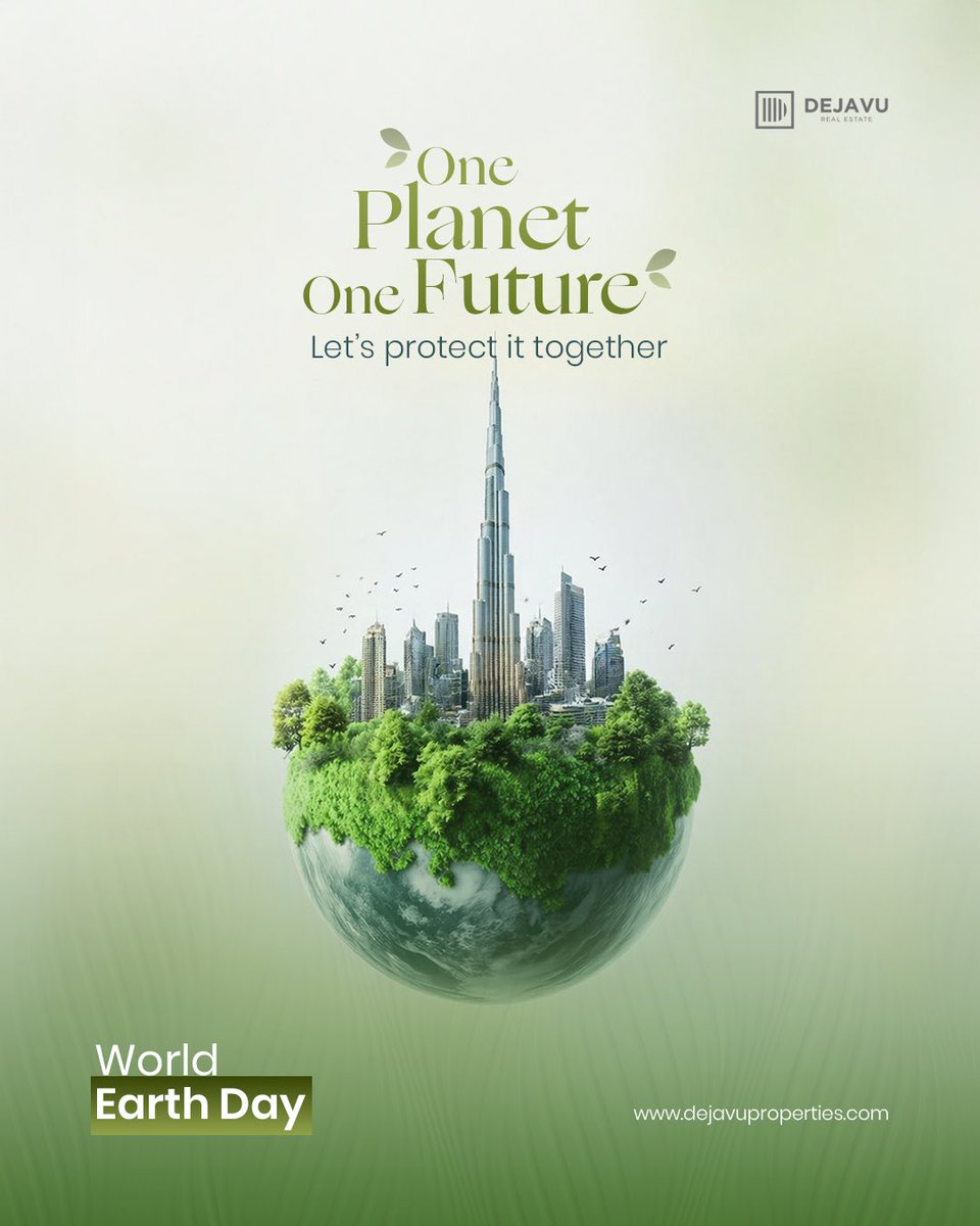 dejavu_tweets's tweet image. One planet. One future.
The spaces we build today shape the world we live in tomorrow.
Let’s make it greener, smarter, and more responsible.
#EarthDay #Sustainability #FutureLiving #DejavuRealEstate