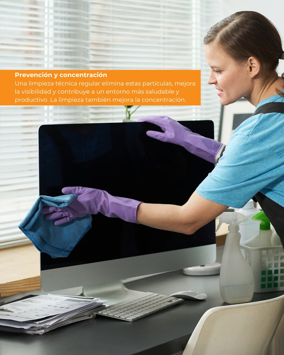 Alborchlimpieza's tweet image. El polvo también cansa la vista 👁️. Las micro partículas en pantallas 🖥️ y superficies aumentan la fatiga visual y reducen la concentración. Una #limpiezaprofesional mejora salud y productividad en #oficinas. Eliminamos el polvo de tus espacios.

#Limpieza #Valencia #Castellón