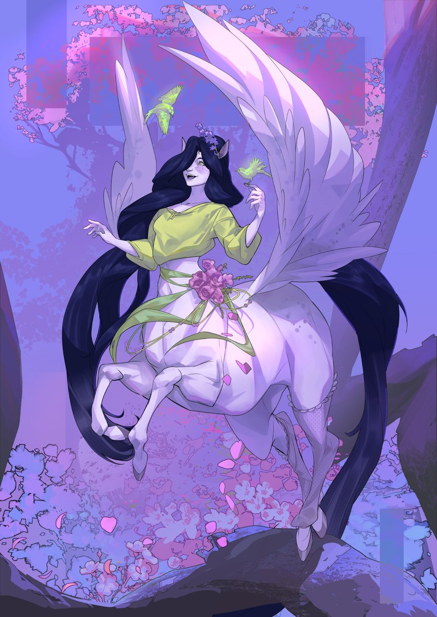 horseman8art's tweet image. Is there such a thing as "too much lilac"?💜
#centaur #request