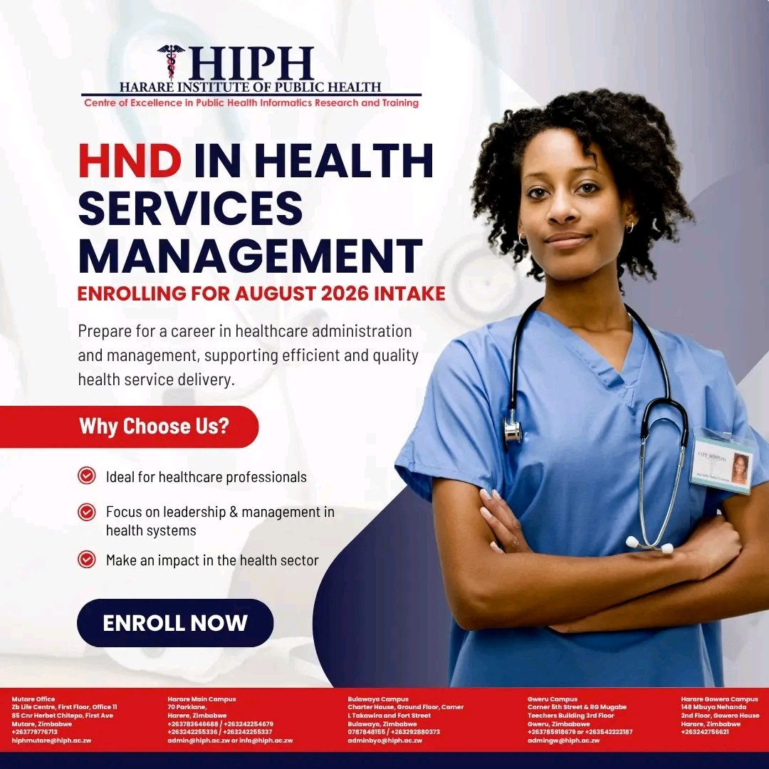 Harare Institute of Public Health tweet media