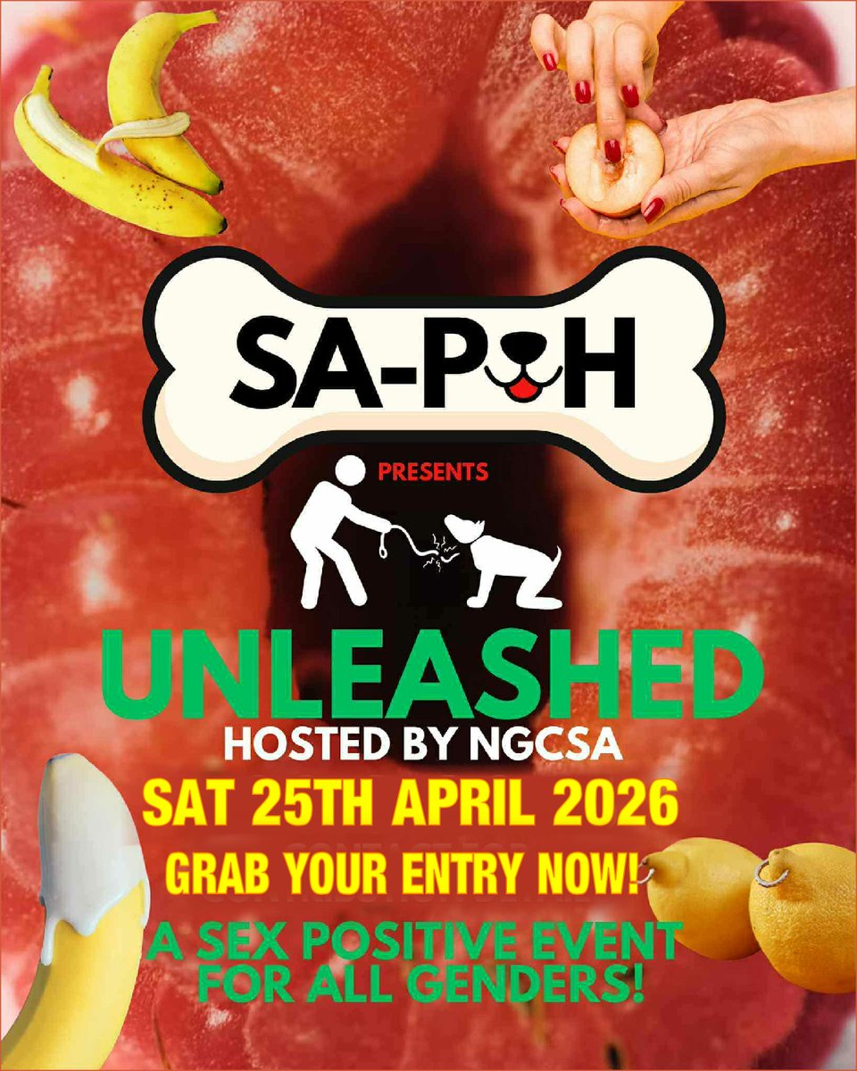 nudeguysclub's tweet photo. This Saturday - let's get Unleashed!
It's looking to be a massive night!

Dress up or strip down or somewhere in between, let your desires loose with like-minded pups, handlers, pets, friends, and the curious!

All genders and sexual preferences will be welcome – as long as you’re over 18 and keen for a night of partying and letting out your inner beast!

Brought to you by SAPAH and hosted by the Nude Guys Club of SA (NGC) Unleashed is back on Saturday 25th April for episode 2 of this massive night!

Entry link: https://t.co/T21APigY6H