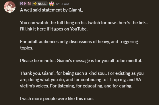 the_sus77567's tweet image. #pressure
I wish Gianni had remained neutral and not interfered. I know he supports Ren, but there are loopholes and issues that need to be considered.
The matter is far more complicated than you imagine.
I hope he will start to be neutral.He must start before it's too late.