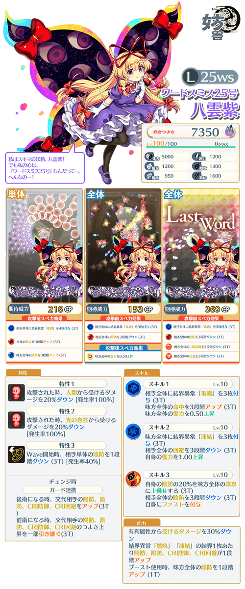 キャラクター紹介】 「文の特ダネ帖」の報酬で獲得できる 「ワード
