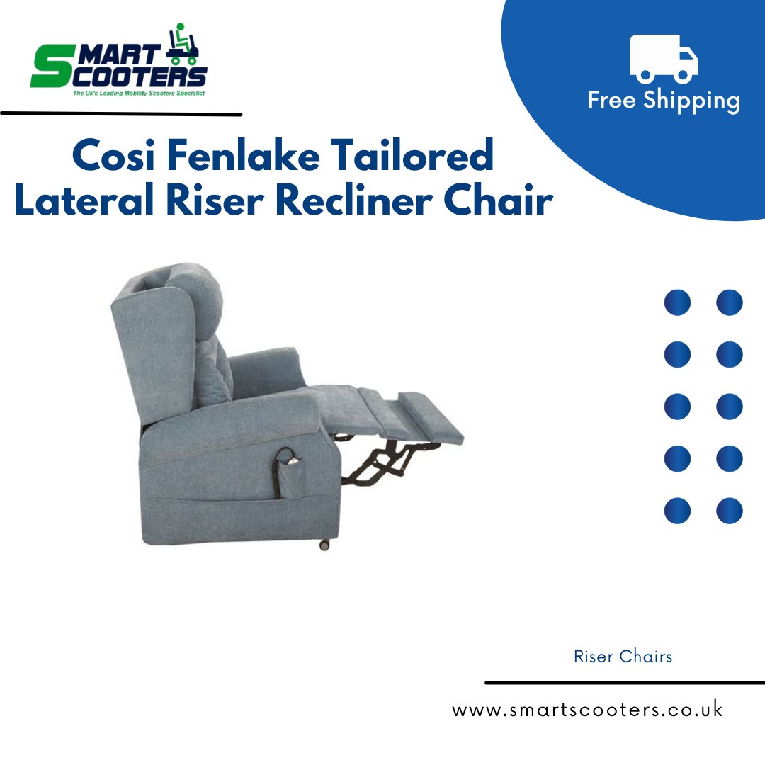 smartscooters1's tweet photo. Tailored support. Total comfort.

The Cosi Fenlake Tailored Lateral Riser Recliner Chair offers quad-motor positioning, powered lumbar &amp; headrest, smooth rise-assist, and easy USB handset control for all-day relaxation.

Shop today: https://t.co/SiJW75lt2C

#RiserRecliner https://t.co/ybvZ0hgU5B