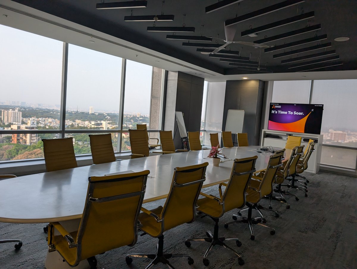jyothin's tweet photo. Spent two days at the AAI B'lore office and felt good to be at the office location. Caught up on a few 1:1s with leadership and sat in on an All-Hands meeting. It’s one thing to see the "Best Places to Work" awards on a website, but seeing the R&amp;D team in action explains it. https://t.co/njX9zraiR8