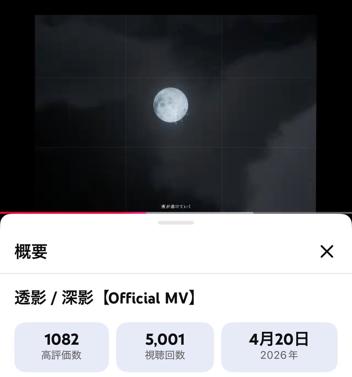 Mikage_0916's tweet photo. 透影5,000回再生ありがとう！！！早い…！ https://t.co/ojeWaizqBB