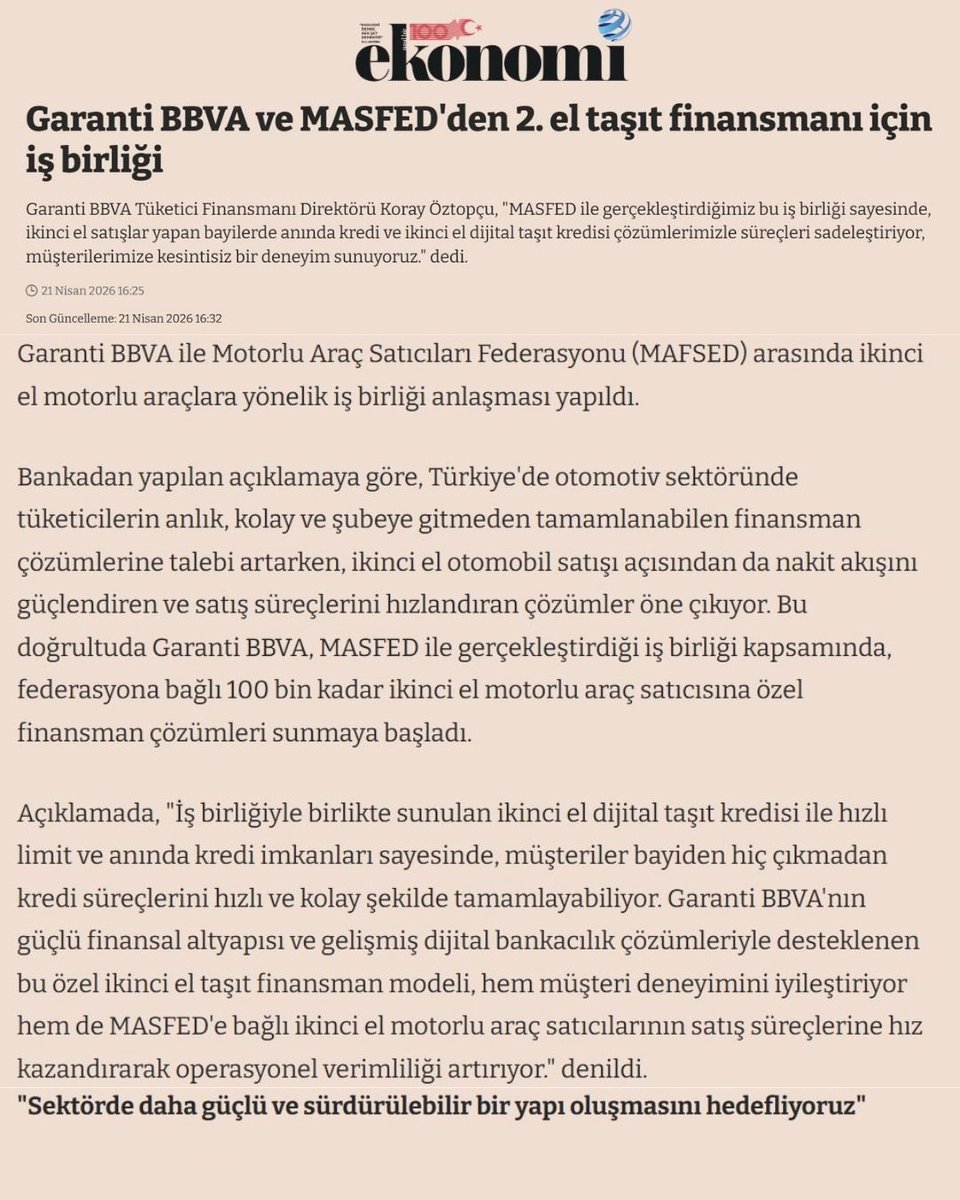 Motorlu Araç Satıcıları Federasyonu tweet media