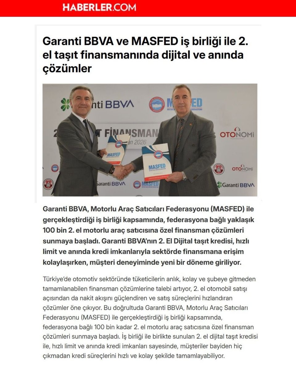 Motorlu Araç Satıcıları Federasyonu tweet media