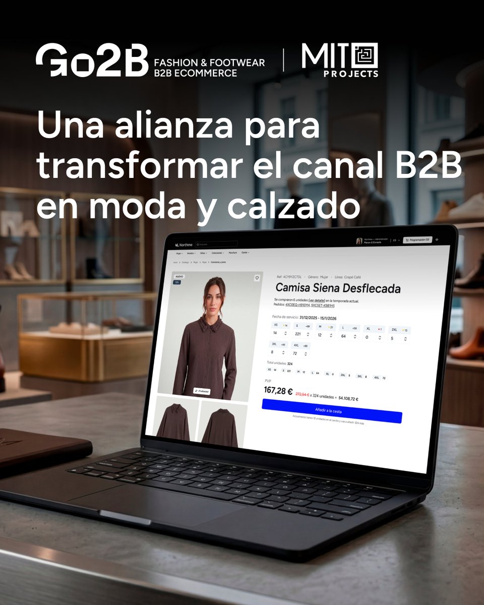 nitsnets's tweet photo. El wholesale evoluciona: de motor silencioso a ventaja competitiva. La alianza MITO Projects × Go2B impulsa un B2B más ágil, escalable y conectado. Gracias a
@mkdirecto
por visibilizar este cambio. ver la noticia en https://t.co/hbshwxil7S https://t.co/inlAj9zVdK