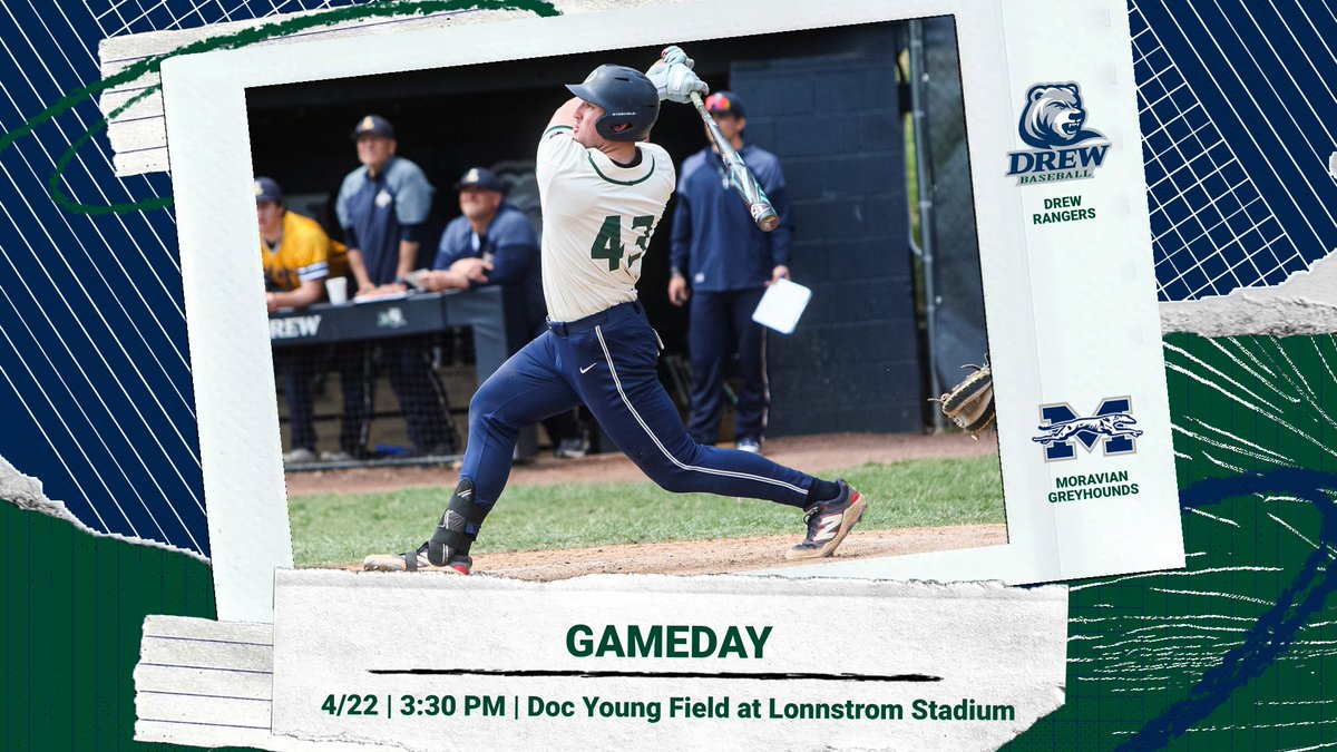 GoDrewRangers's tweet photo. ⚾️ GAMEDAY!
Rangers vs. Moravian

📍 Doc Young Field at Lonnstrom Stadium
🕖 3:30 PM
📺 https://t.co/NLVQ91Uxcp
📊  https://t.co/fFdGhdBu4S

#drewBB #d3baseball #RangerUp @FloCollegeBSB https://t.co/YfZBWAsnCT