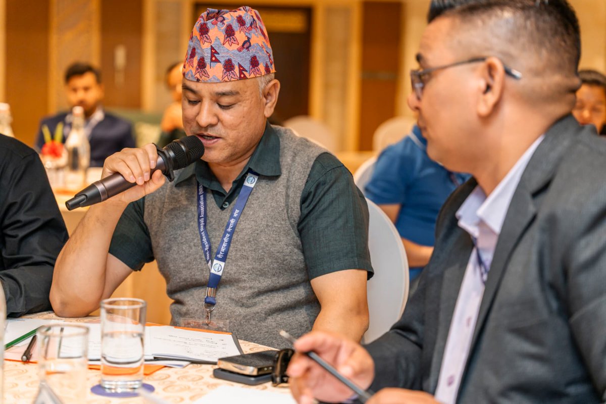 ILO_Nepal's tweet image. With @ILO_Nepal's support, @NrnaOfficial convened a workshop for representatives from National Coordination Committees, Gulf Cooperation Council countries &amp;amp; Malaysia, NRNA Executives &amp;amp; Secretariat staff to strengthen leadership, coordination, &amp;amp; support for Nepali #MigrantWorkers.