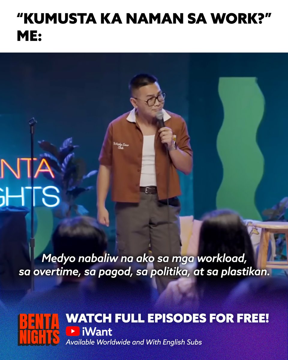 ABSCBN's tweet image. Ayaw ko na lang mag-talk. 😭
 
Watch the FULL EPISODES of #Ghosting Part 2, #BentaNights, and #AFAMWivesClub for FREE – now available on iWant YouTube channel.
 
For a LIMITED TIME ONLY.

Watch all episodes of Benta Nights, AFAM Wives Club, and Ghosting Part 2 here: 
🔗
