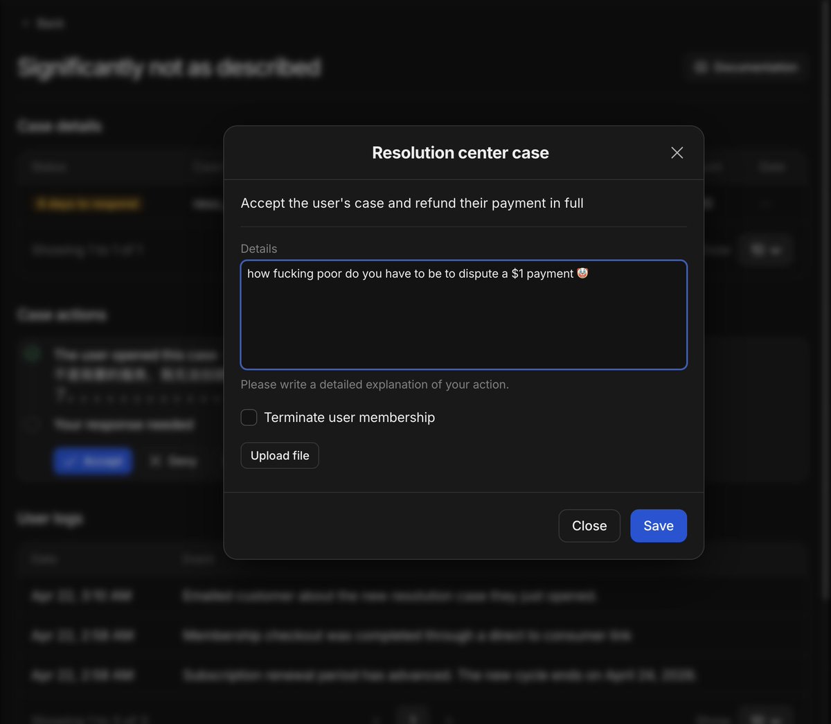 some broke ass mf disputed a $1 payments 🤣🤡🏳️‍🌈

we charge a $1 authorisation fee on free trials to our saas 

imagine having so much of free time that you contact your bank and get them to dispute a frickin dollar

surprisingly he wasn't an indian or paki