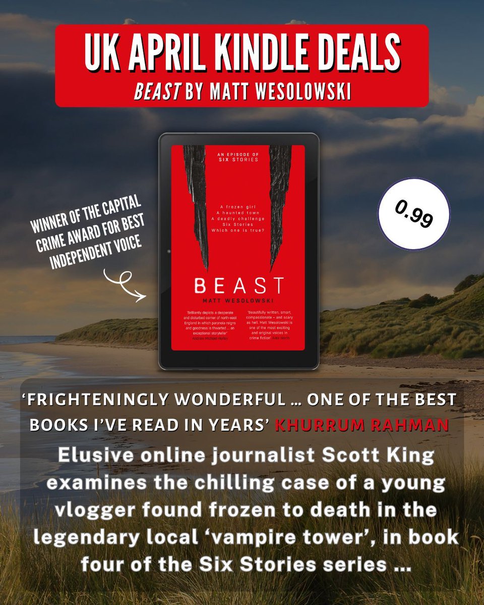 OrendaBooks's tweet image. 🇬🇧UK KINDLE DEAL ALERT🇬🇧

THREE chilling #SixStoriesSeries thrillers by Matt Wesolowski are on sale in the UK for just £0.99 each!😱

#SixStories 🖤 🔗amzn.eu/d/0fE2nwza
#Beast ❄️ 🔗amzn.eu/d/0bqLQFUP
#Demon 👹 🔗amzn.eu/d/04a2uLi4