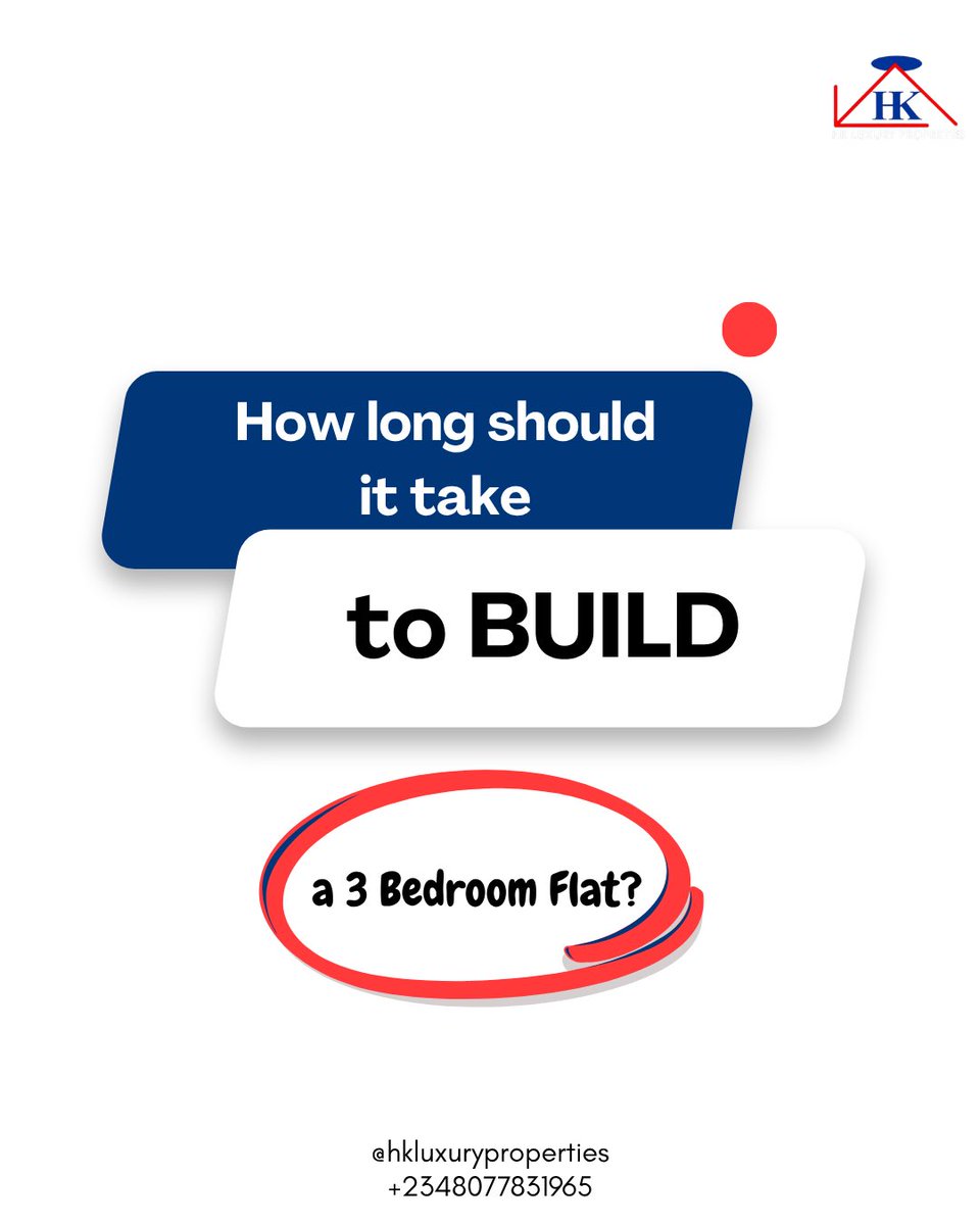 Hkluxryproperty's tweet photo. How long should it really take to build a 3-bedroom apartment… when money isn’t the problem? 🤔🏗️

1 week?
2 weeks?
A month?
A year?

Tell us what you think in the comments. 

#ConstructionNigeria #BuildingSmart #RealEstateDevelopment #HomeBuilding #LagosBuilders https://t.co/9QVBvMRKmQ