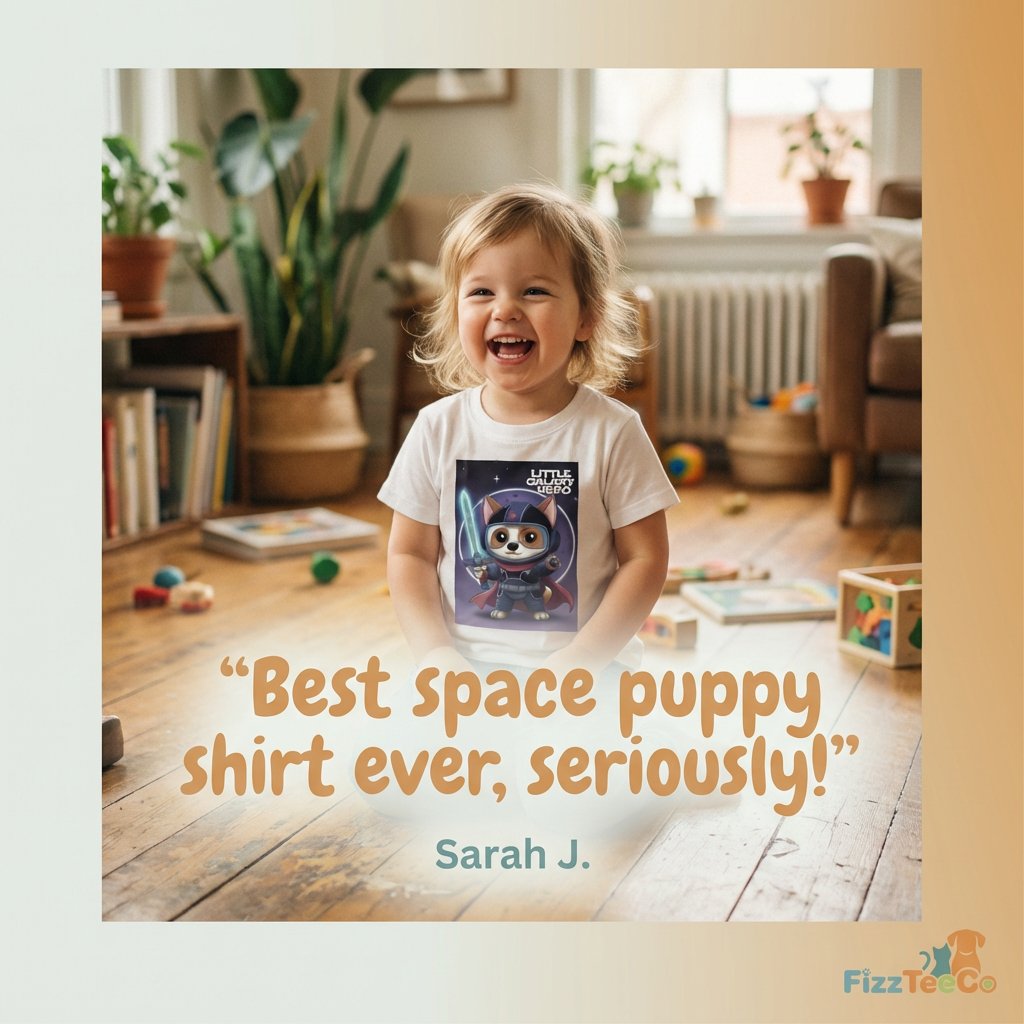 FizzTeeCo's tweet image. Sarah J. says it's the "best space puppy shirt ever," and judging by that smile, we have to agree! 🚀🐶 We love seeing our little galaxy heroes in action. Grab yours today and join the fun!

#Fizzteeco #SpacePuppy #FanLove #KidsFashion