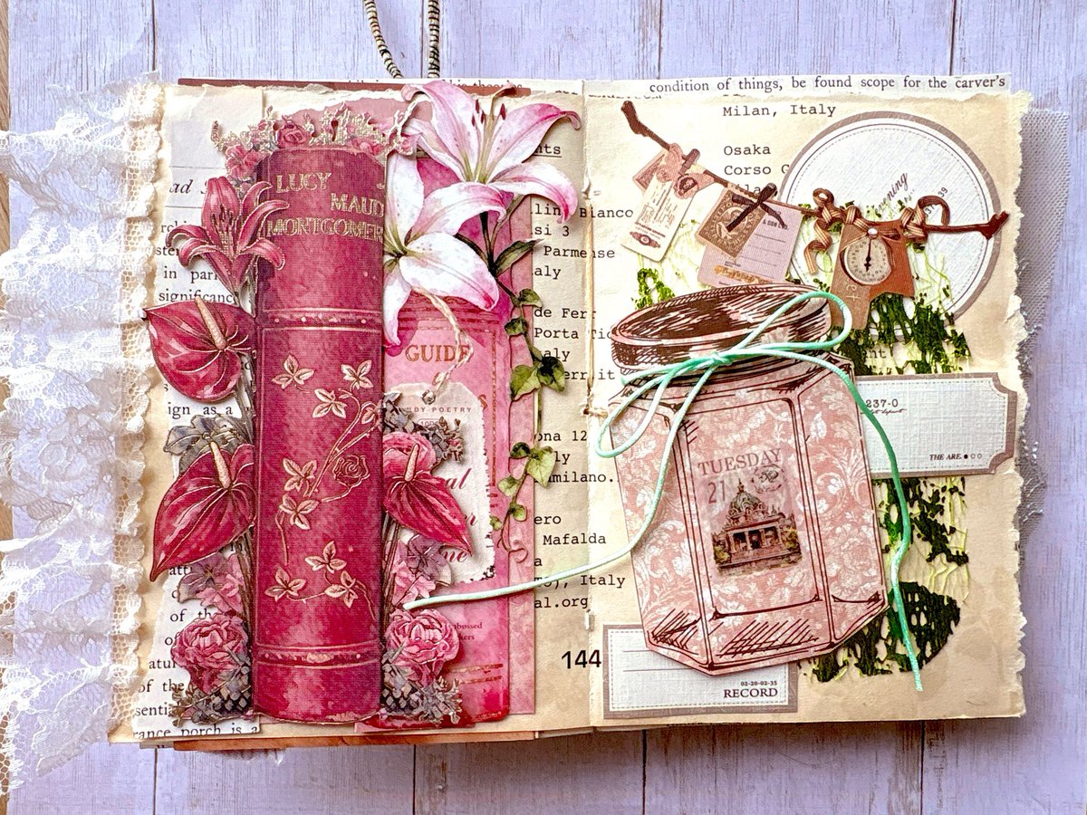 jackrabbit_mash's tweet image. 昨日写真上げたアリの買い物コラージュ①
このね、本の背表紙のステッカー、厚手だしレーザーカットが49and market 並にめちゃくちゃ繊細だし絵柄も可愛いの！1枚ずつしか入ってないから気軽に使えないけど！
 #collage #コラージュ