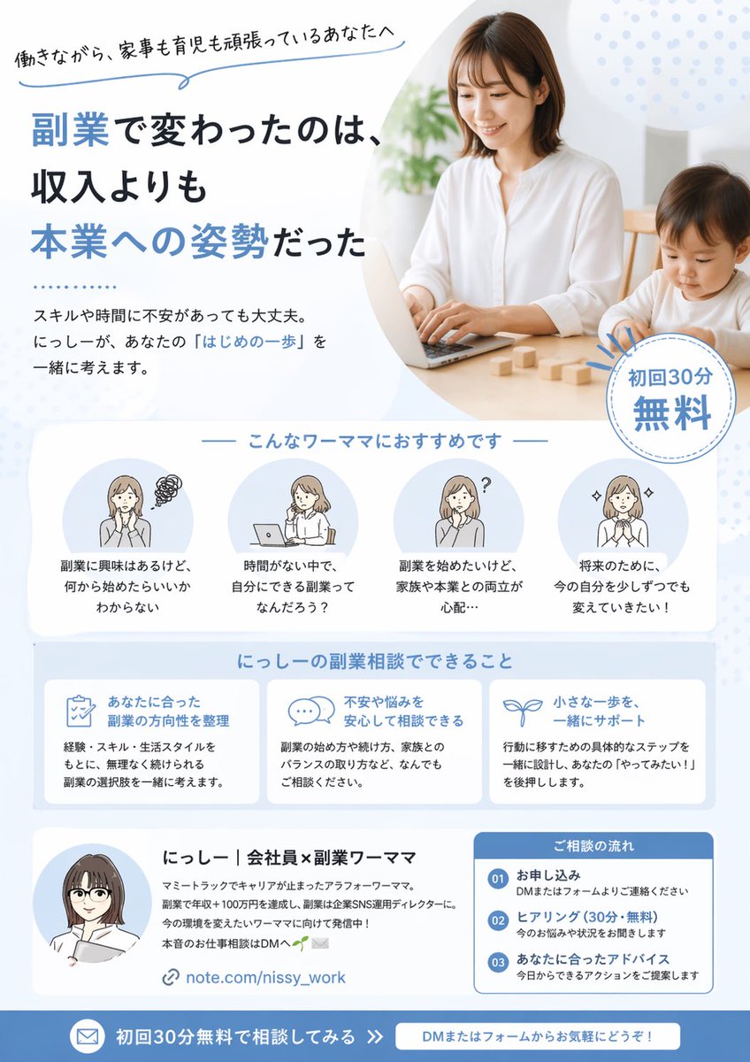 にっしー|会社員×副業ワーママ tweet media