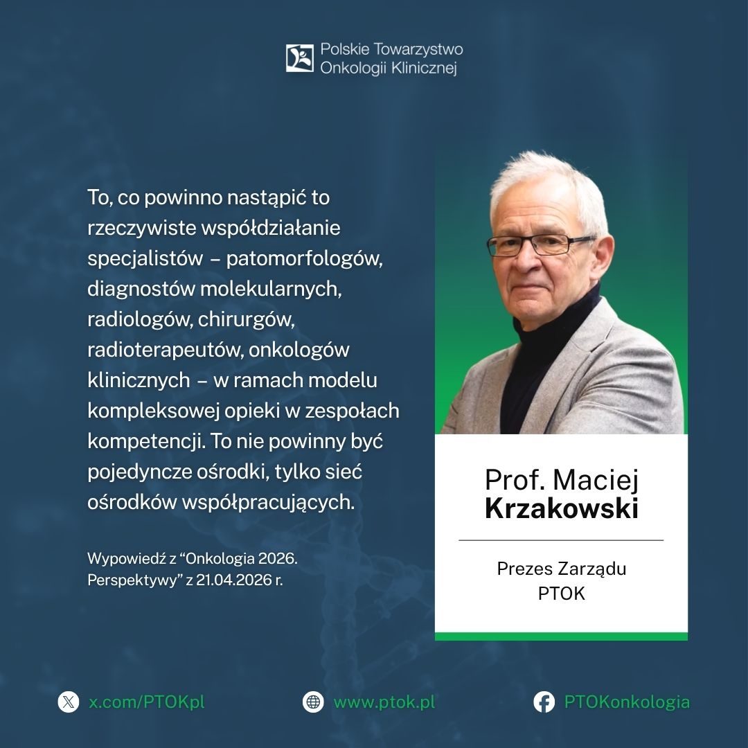 PTOKpl's tweet photo. ▶️Obejrzyj relację z konferencji "Onkologia 2026 - Perspektywy" na YouTube:
https://t.co/U4svkRCy51
#PTOK #onkologia #rakpłuca https://t.co/MZc0yK3i0V