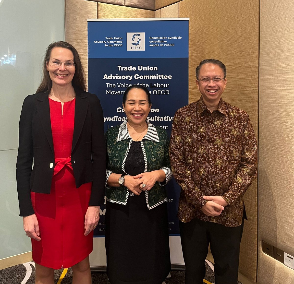 V_Nilsson's tweet image. Excellent discussion with @TUACOECD affiliate @Info_KSBSI and @OECD and government of #Indonesia on the accession process.