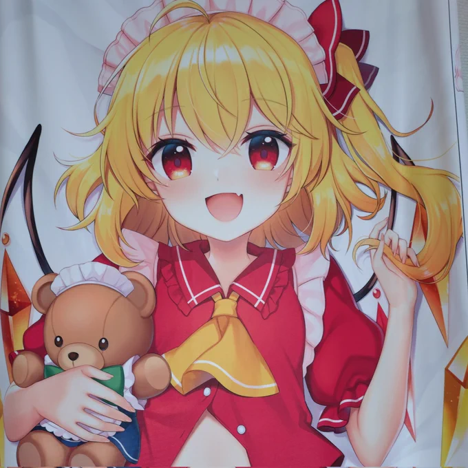 抱き枕カバーの色校正! 細かい所再現されていてとっても綺麗でした嬉しい!