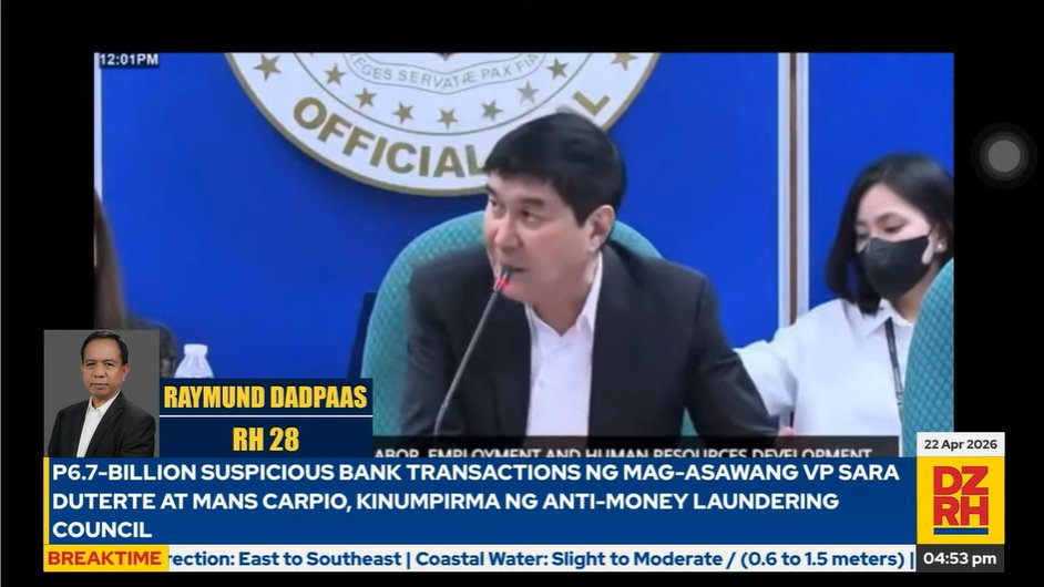 dzrhnews's tweet image. Patuloy na “5-5-5” employment scheme ng mga kompanya binatikos ni Sen. Raffy Tulfo | RH 28 @RaymundDadpaas, DZRH News

#Breaktime

WATCH: facebook.com/share/v/1AsxPK…