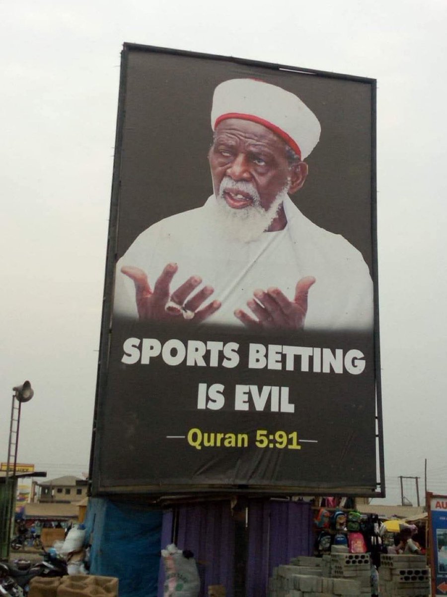 salahudeen33's tweet photo. Sport Betting Is Haram https://t.co/TJyfAWS7f2