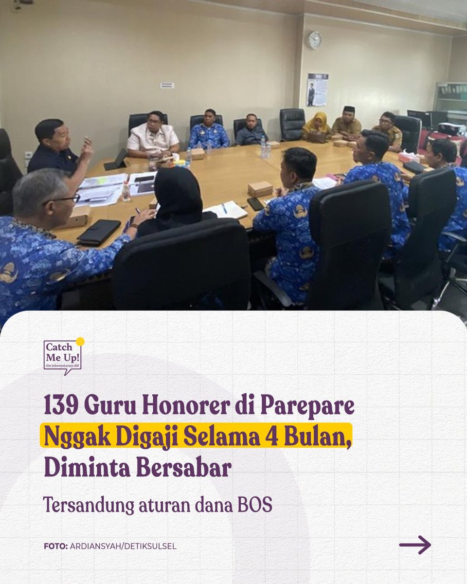 AirinDatangLagi's tweet photo. Kerja sepenuh hati..
Gajinya becanda..
Tugasnya mencerdaskan ank bangsa, giliran haknya malah dminta bersabar..

Sprtinya Pekerjaan Guru skrng adlh Pejerjaan yg paling menguras emosi https://t.co/K581aVL7XZ