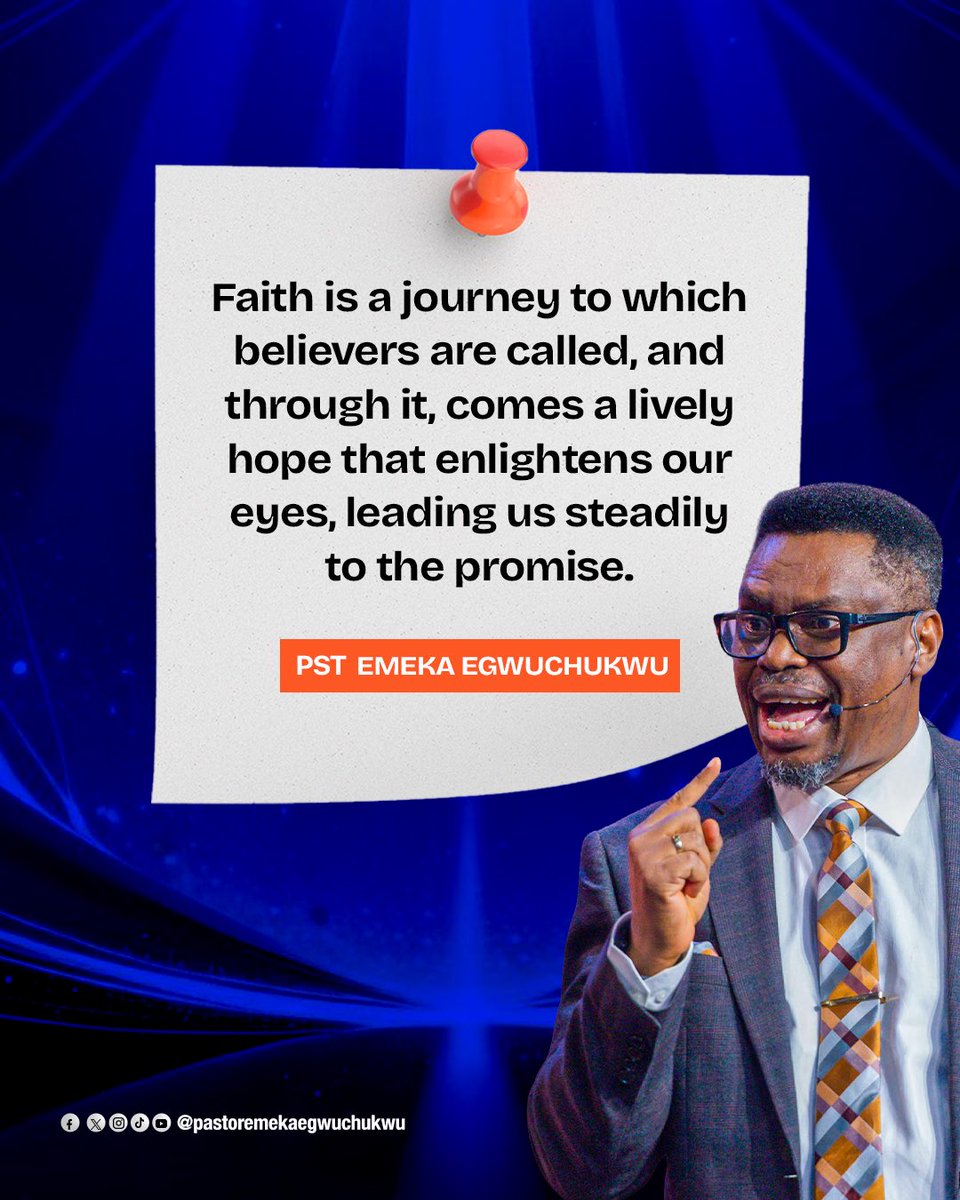 PastorEmeka_'s tweet photo. As people of faith, we are called not only to believe, but to walk a journey that guides how we see and ultimately leads us into the God kind of life, eternal life.

#pastoremekaegwuchukwu https://t.co/j1YBpfTlZN