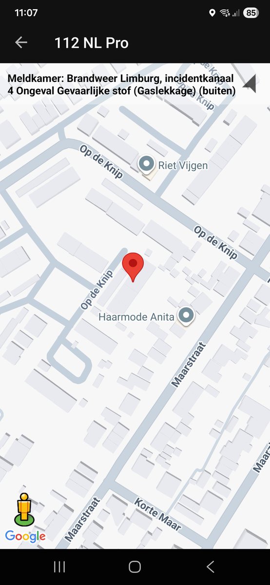 Gaslekkage in Kerkrade vereist inzet brandweer