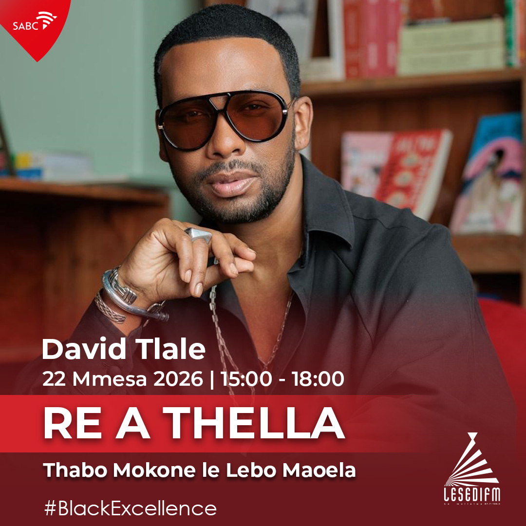 LesediFM's tweet image. #ReAThella le Thabo Mokone le Lebo Maoela.

🎤Re bua le David Tlale ho #BlackExcellence.
🎤Re tsamaya le Banele Mahlangu ho #GospelHour.

📞: 086 000 3084
📲:  079 758 5066
🌐: lesedifm.co.za