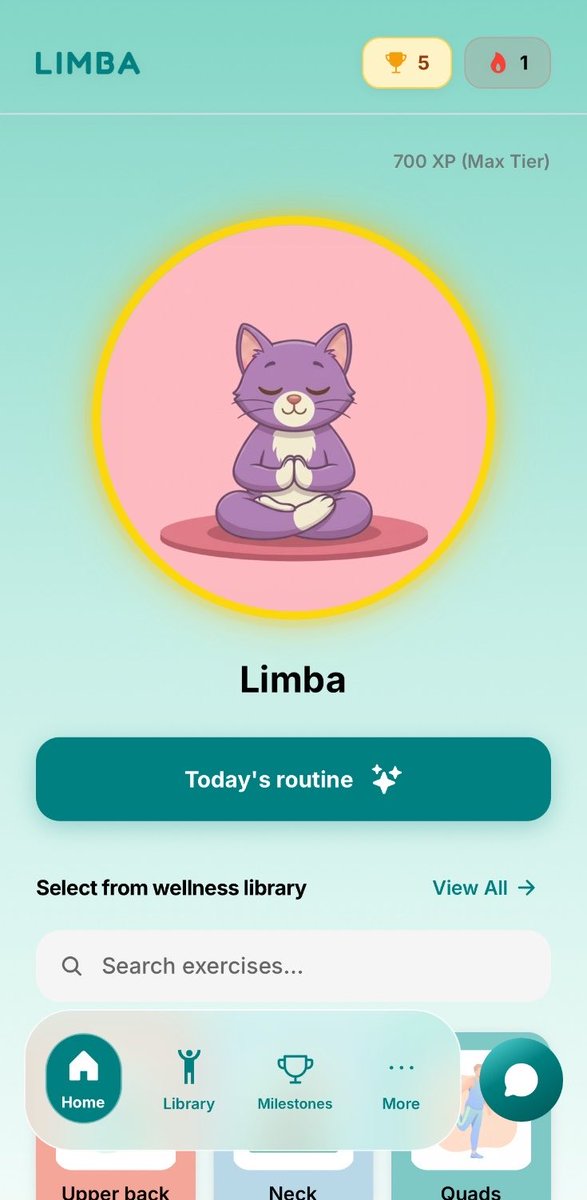 __Tiide's tweet photo. Something cool incoming for our iPhone users. Apple health integration is coming in the next release
Your sleep, steps, and workouts will shape what you stretch each day.
And most importantly every session will count toward your rings. 😉
#GetLimba #BuildInPublic #AppleHealth https://t.co/M6btTiutMI