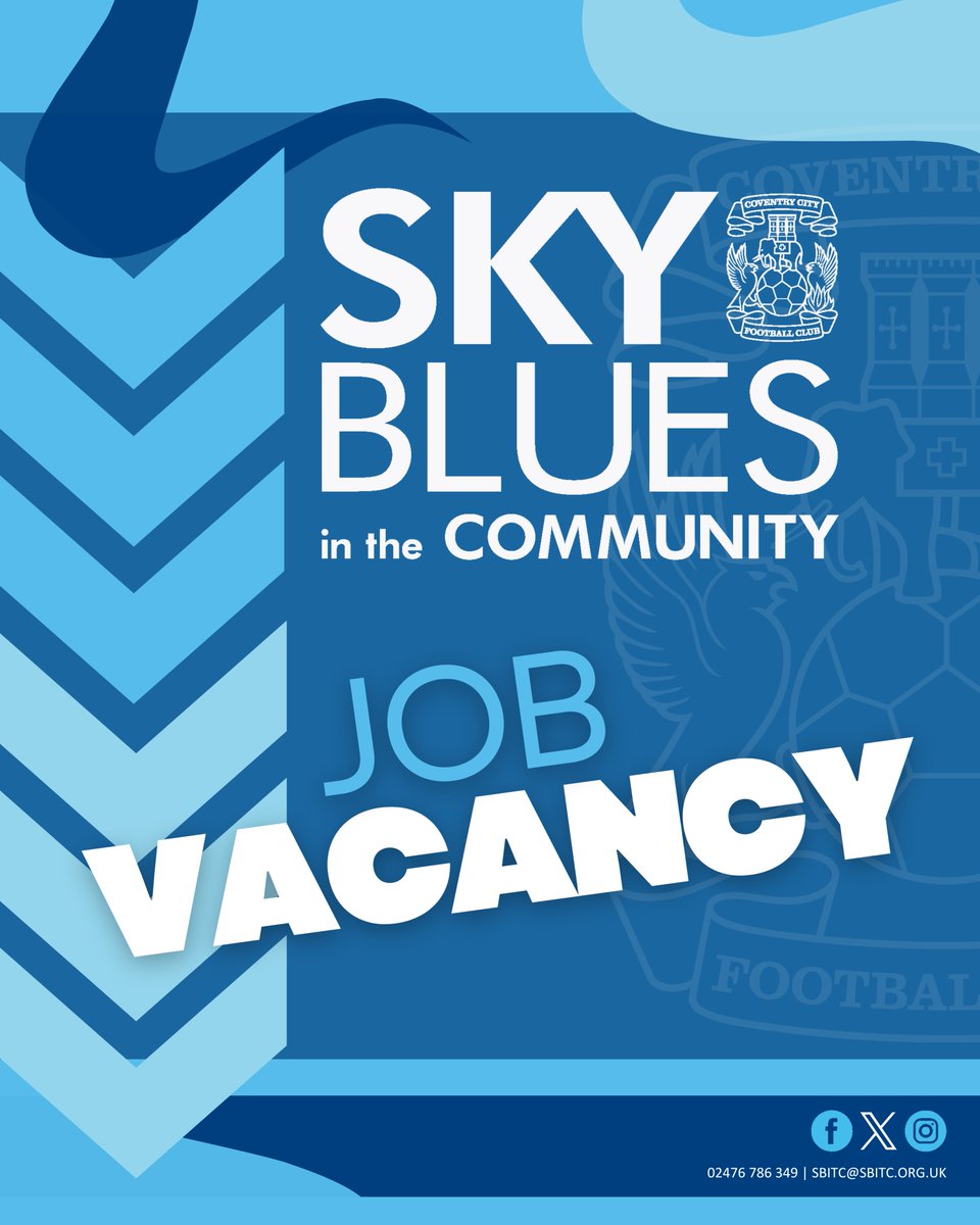 SBitC_CCFC's tweet image. VACANCY | We're searching for a Fundraising and Grants Manager to join our team 🔎 😃 Could this be you⁉️

➡️ For more details and how to apply:
🔗sbitc.org.uk/index.php/abou…
🚫Deadline for applications: WED 20 MAY

@Coventry_City  
#PUSB #MakingADifference