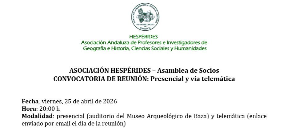 Asociación Andaluza Hespérides tweet media