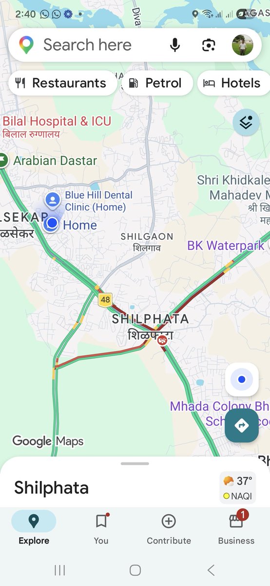 drzafar78's tweet photo. @ThaneCityPolice @TMCaTweetAway @CMOMaharashtra again today same situation. Most are heavy vehicles. Please do something https://t.co/v2Ssp2H2Le