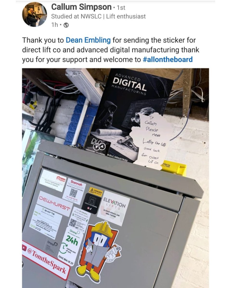LiftDirect's tweet photo. Lofty has landed safely with Callum 🙌 
He’s currently building a logic lift control simulator (very cool project 👀), and we’re glad our little mascot made the journey in one piece. 

#LiftLife #EngineeringProjects #LiftEngineers #Innovation  #AllOnTheBoard #DirectLiftCo https://t.co/Zhim5qhSv2